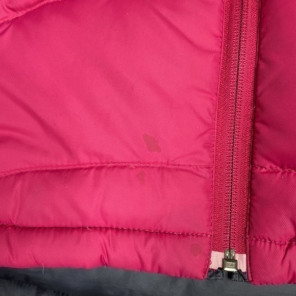 Vintage L.L. Bean 0 BDC9 Pink Gray Reversible Down Puffer Vest Size Large - Picture 8 of 8